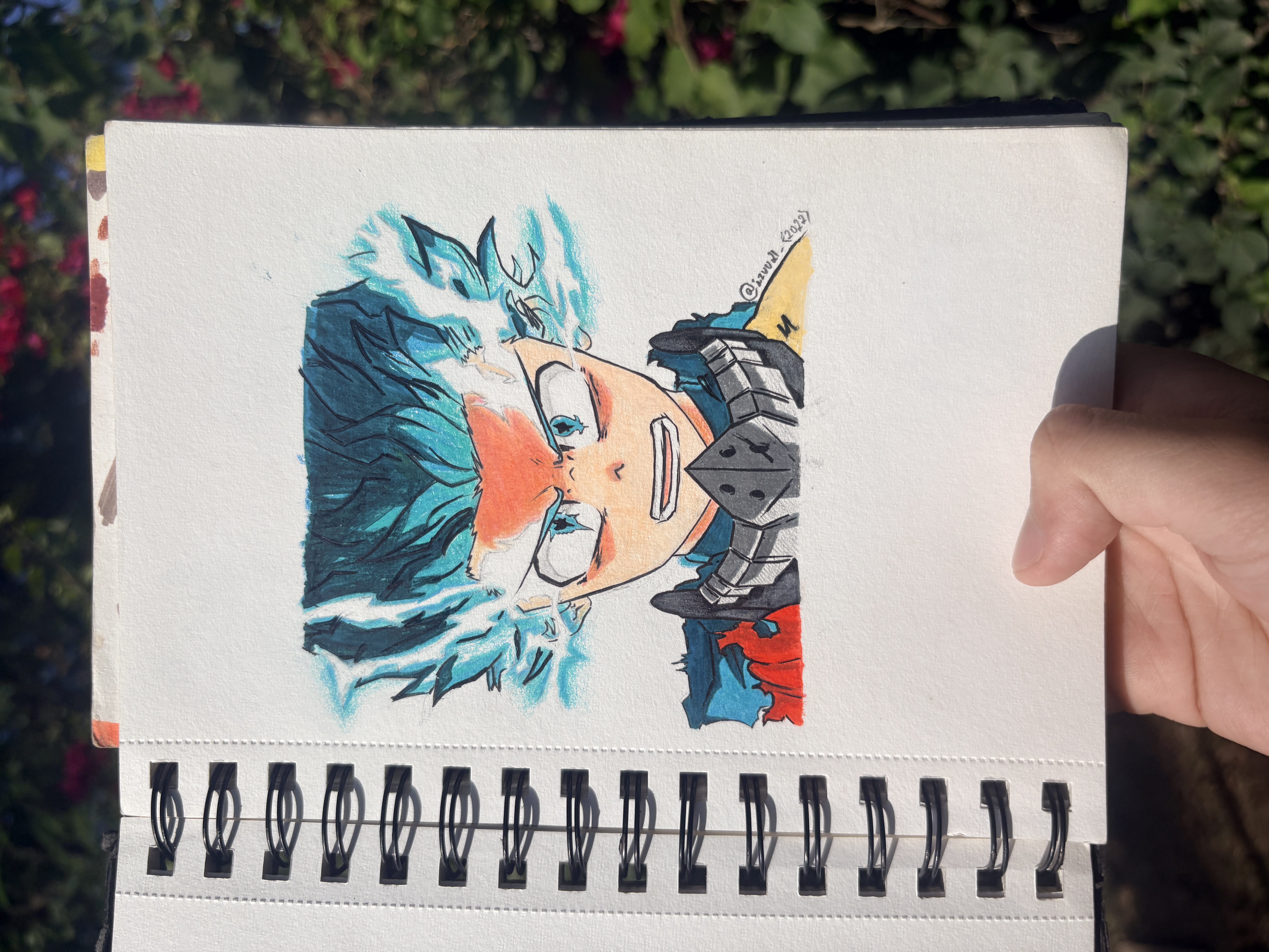 Artwork sample of a detailed pencil portrait sketch