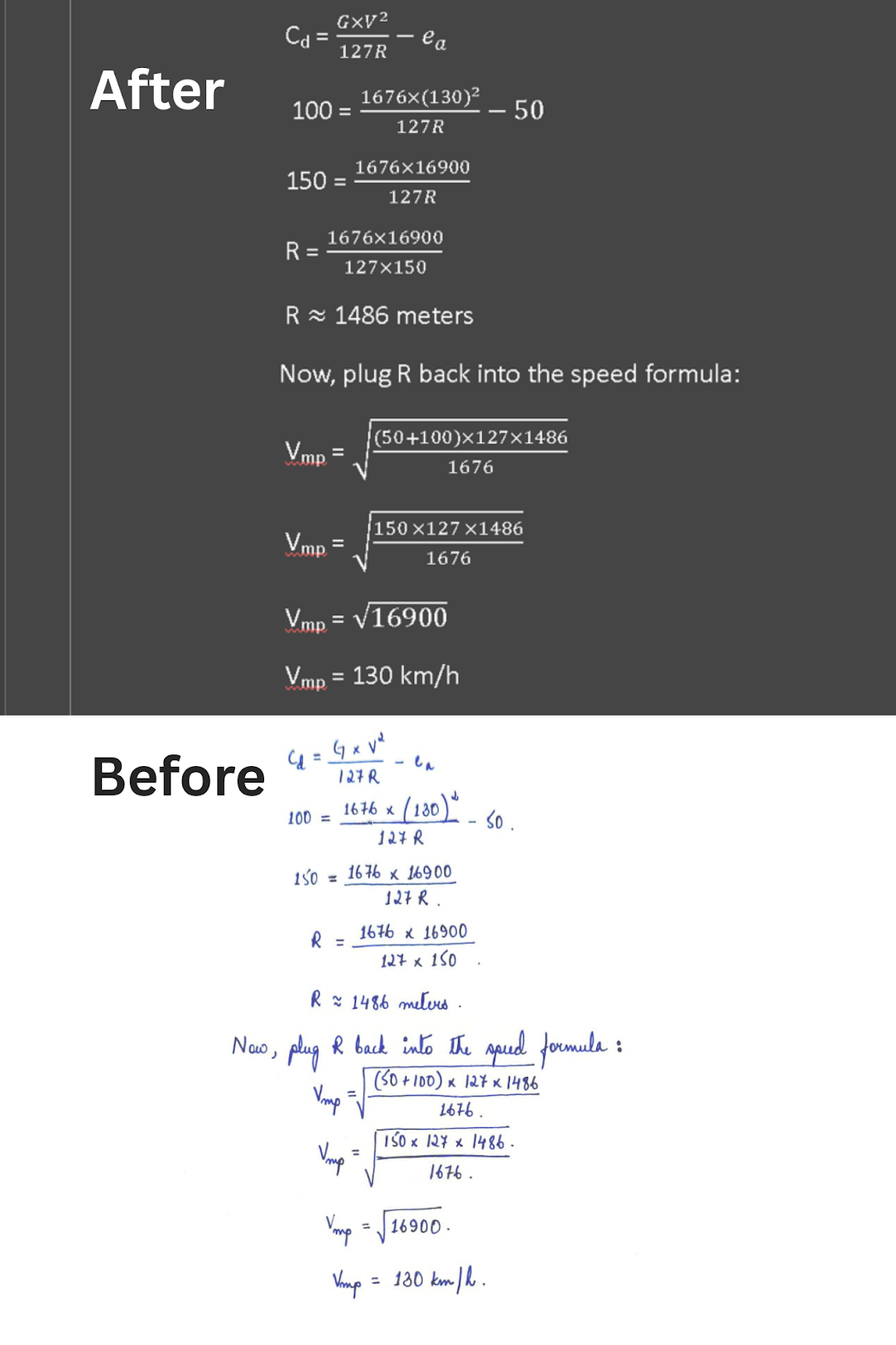 Diagram sample of a recreated botany diagram